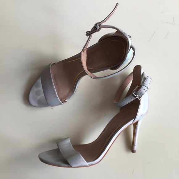 ENZO ANGIOLINI leather silver multicolour heels sandals - Picture 1 of 6
